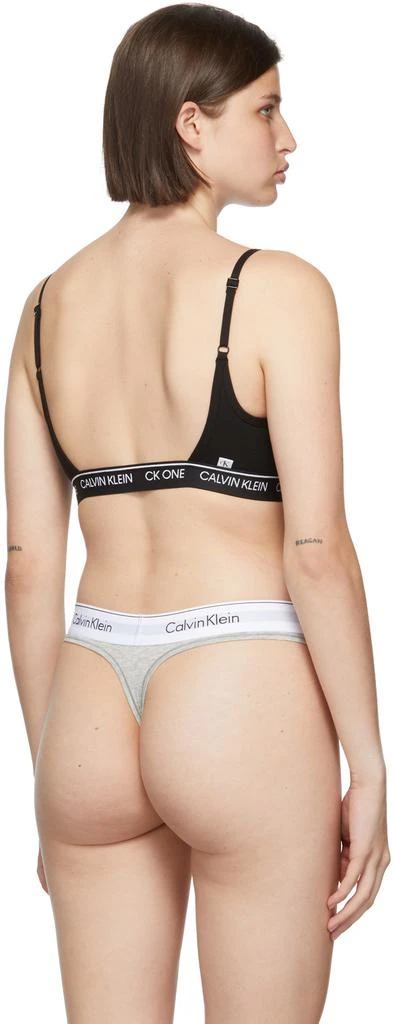 商品Calvin Klein|Black CK One Unlined Bralette,价格¥260,第3张图片详细描述