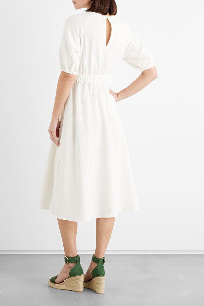 商品IRIS & INK|Corinne cotton-blend jacquard midi dress,价格¥2209,第3张图片详细描述