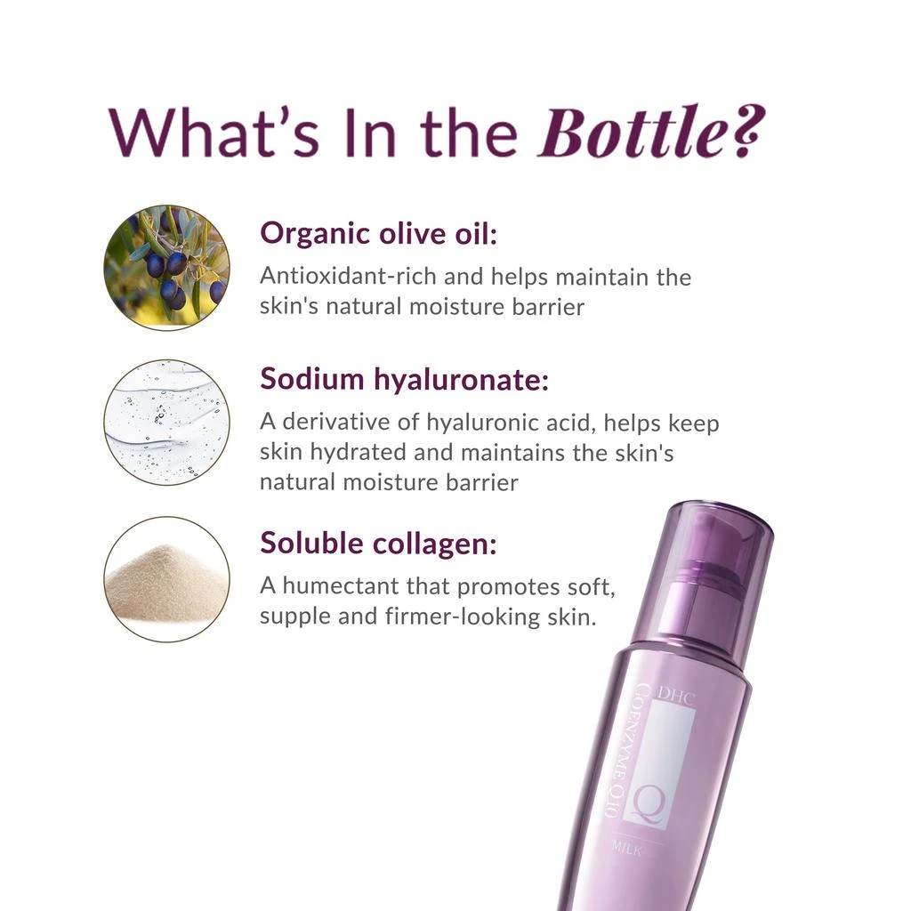 商品DHC|DHC CoQ10 Milk Lightweight Facial Moisturizer - 3.3 fl oz,价格¥344,第5张图片详细描述