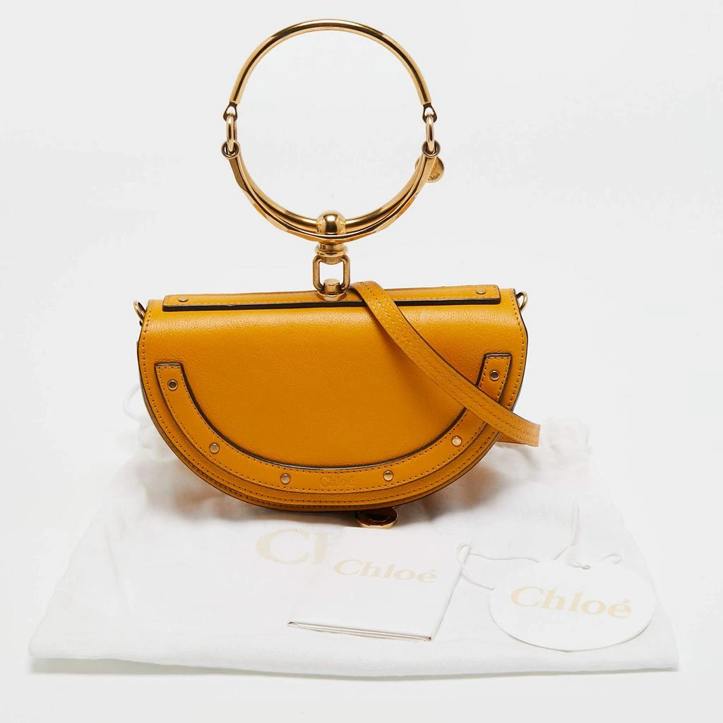 Chloe Mustard Yellow Leather Nile Bracelet Minaudière Crossbody Bag 商品