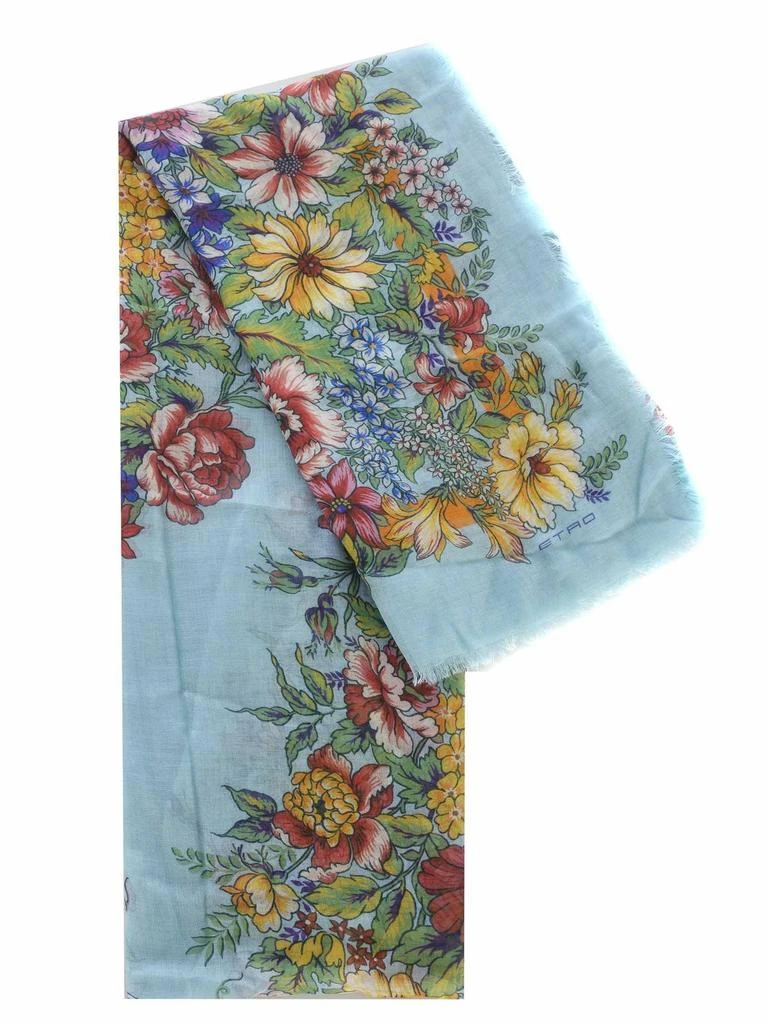 商品ETRO|Etro Bouquet Printed Scarf,价格¥2413,第2张图片详细描述