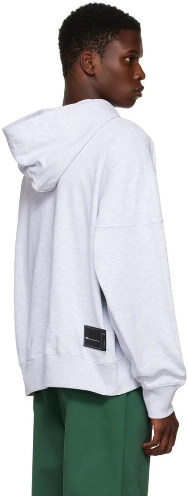 商品We11done|Gray Raw Edge Hoodie,价格¥739,第3张图片详细描述