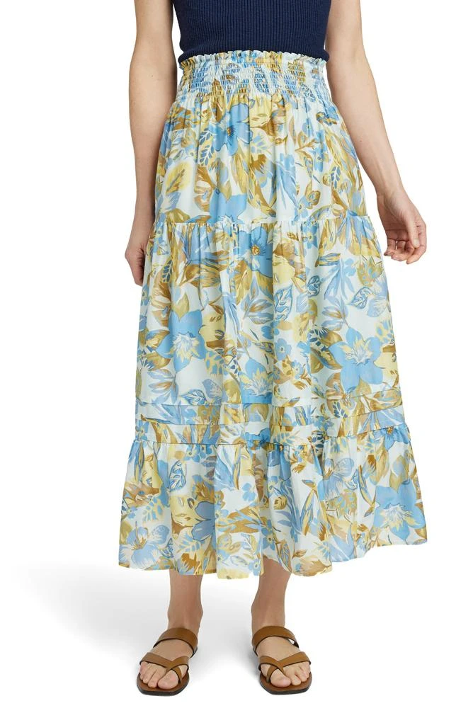 商品Faherty|Ivy Floral Tiered Maxi Skirt,价格¥572,第1张图片
