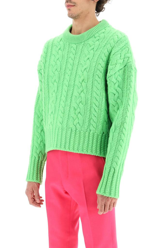 Ami paris cable knit wool sweater商品第4张图片规格展示