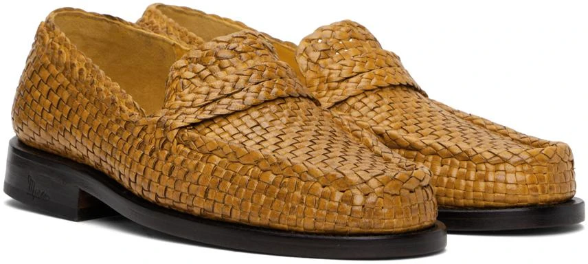 商品Marni|Orange Basket-Woven Loafers,价格¥5753,第4张图片详细描述