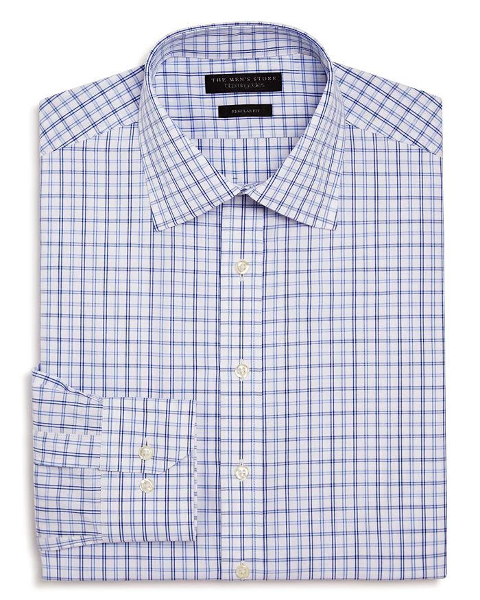 商品The Men's Store at Bloomingdale's|Medium Double Check Regular Fit Dress Shirt - Exclusive,价格¥411,第1张图片