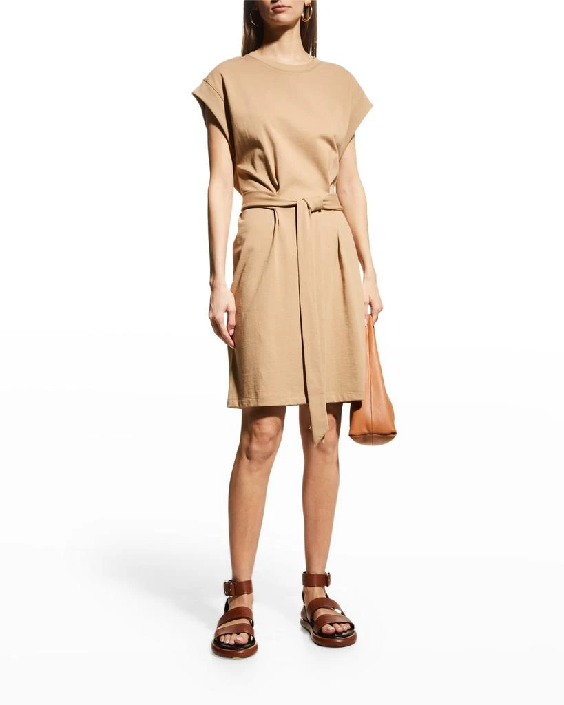商品Vince|Short-Sleeve Tie-Waist Dress,价格¥598,第1张图片