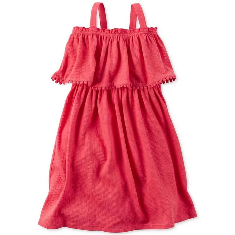 商品Carter's|Pom-Pom Ruffle Dress, Toddler Girls (2T-4T),价格¥201,第2张图片详细描述