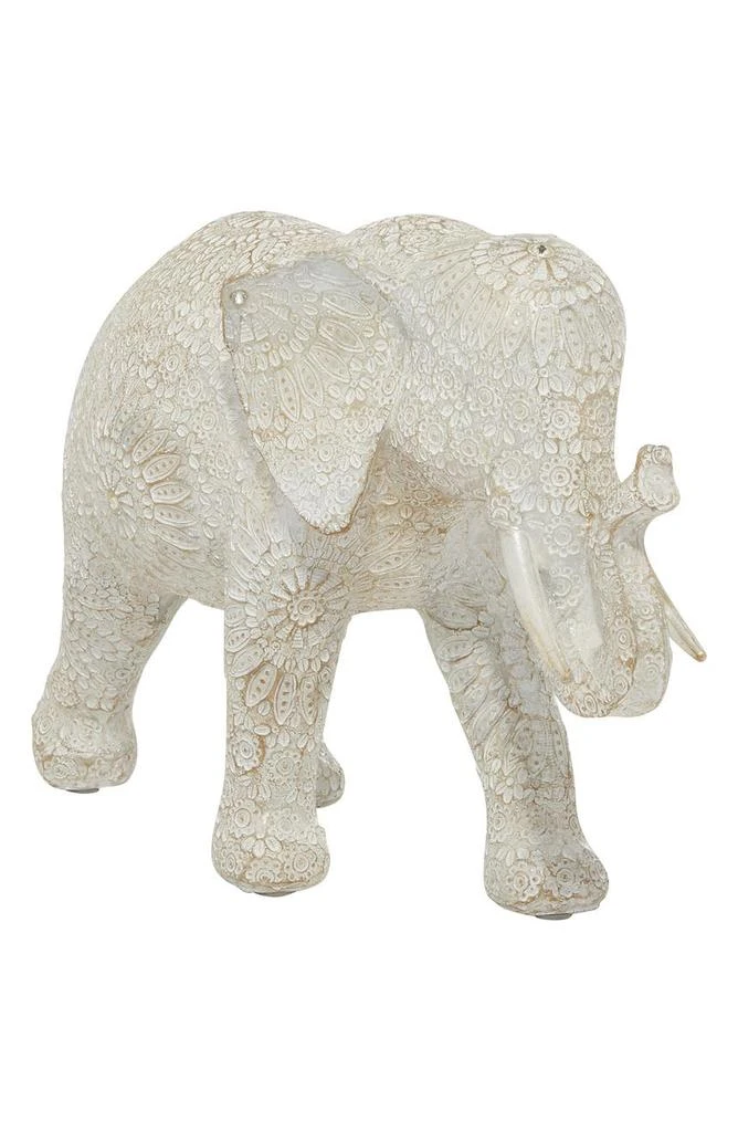 商品GINGER BIRCH STUDIO|White Polystone Eclectic Elephant Sculpture,价格¥282,第1张图片