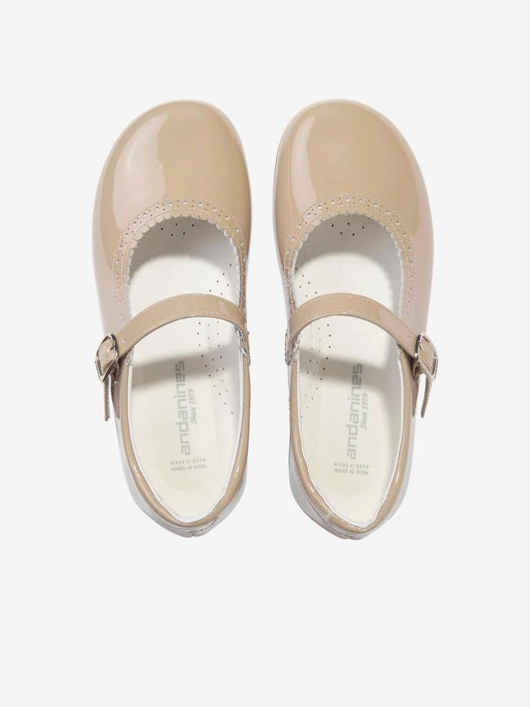 商品Andanines|Andanines Girls Patent Leather Mary Jane Shoes in Beige,价格¥679,第4张图片详细描述