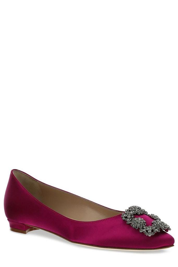 商品Manolo Blahnik|Manolo Blahnik Hangisi Ballerina Flats,价格¥5689,第2张图片详细描述