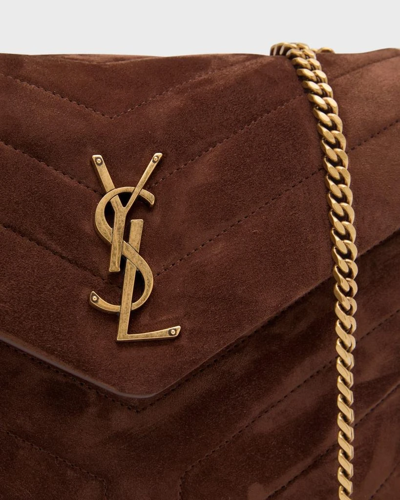 Loulou Small YSL Shoulder Bag in Quilted Suede 商品