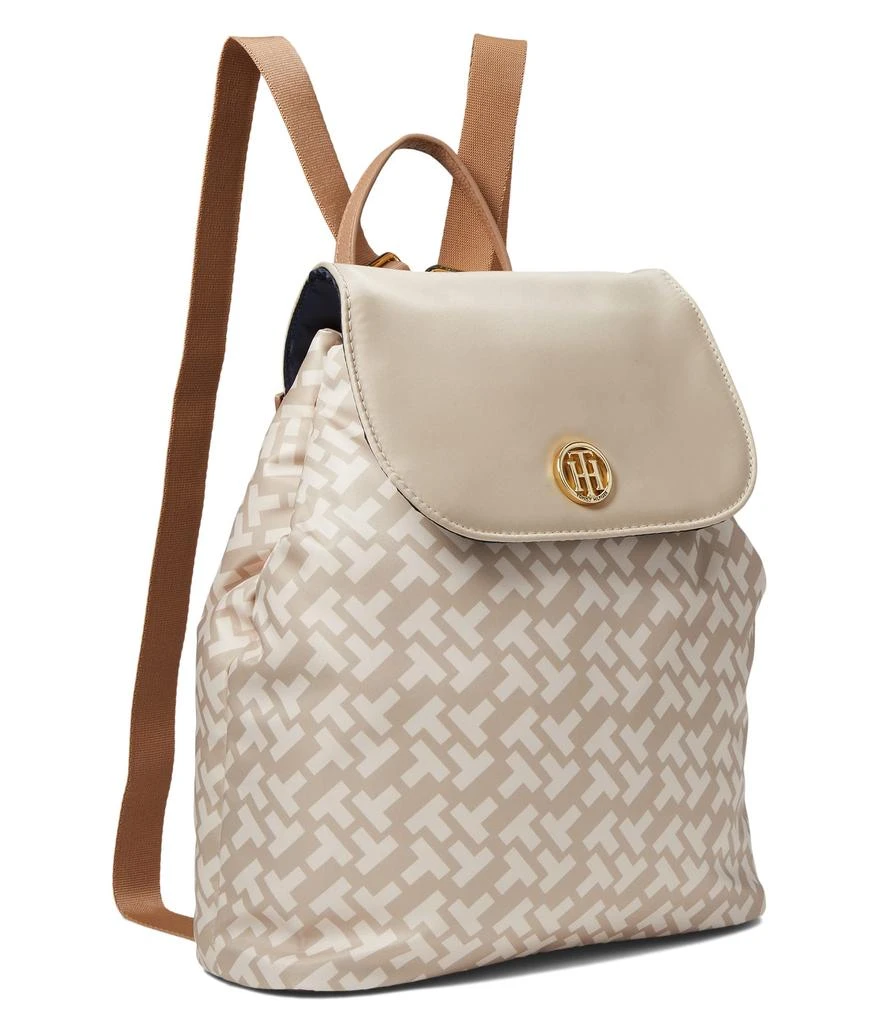 商品Tommy Hilfiger|Nina II Flap Backpack Bias Printed Smooth Nylon,价格¥894,第1张图片