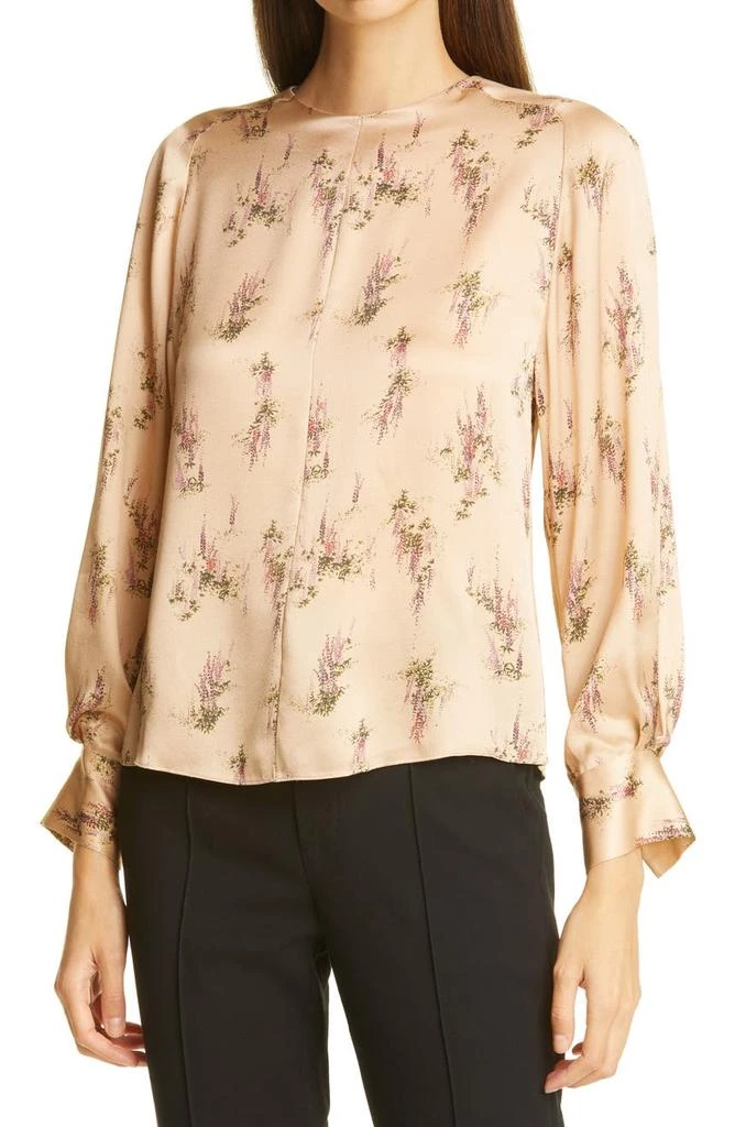 商品Vince|Wisteria Popover Silk Blouse,价格¥1050,第1张图片