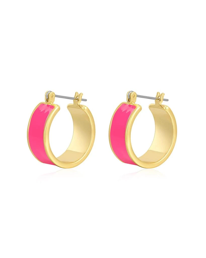 商品Luv AJ|Positano Hoops- Hot Pink- Gold,价格¥183,第1张图片