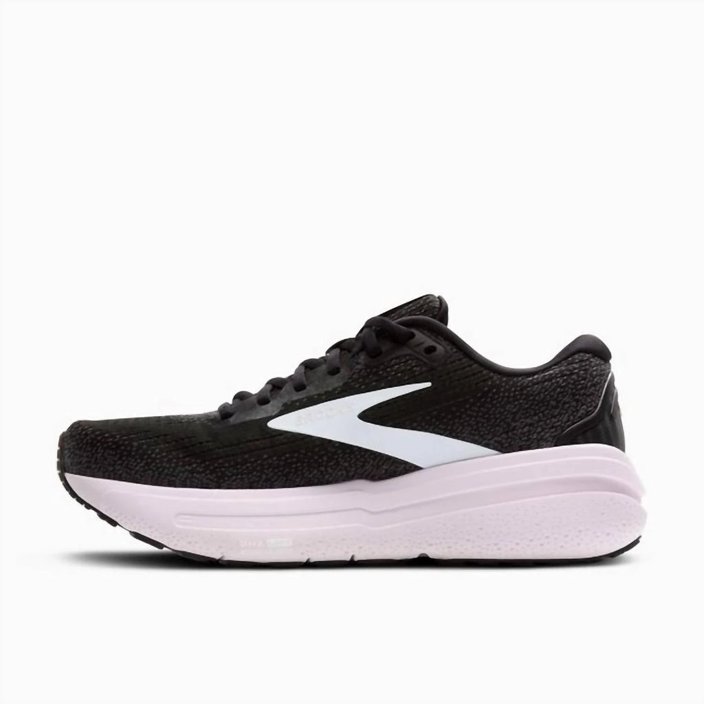 商品Brooks|Women's Ghost Max 2 Shoes In 077-Black/white/orchid Ice,价格¥938,第4张图片详细描述