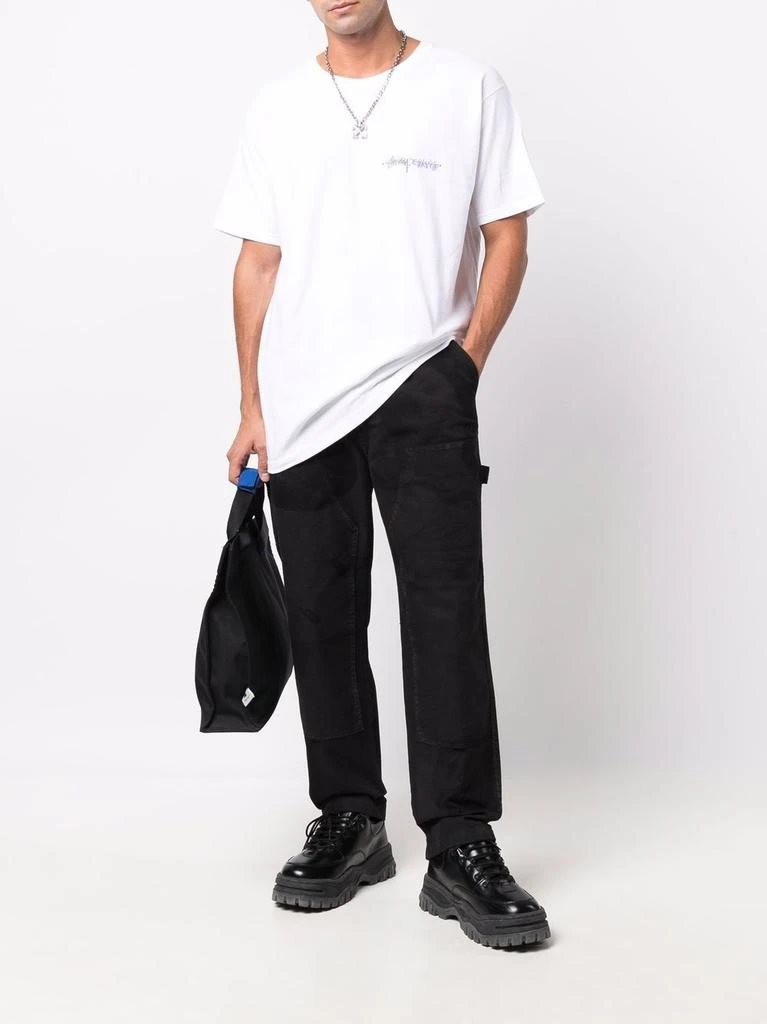 商品STUSSY|STUSSY - Printed Cotton T-shirt,价格¥408,第3张图片详细描述