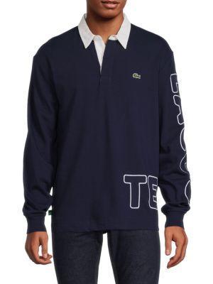 商品Lacoste|Rugby Logo Long Sleeve Polo,价格¥677,第1张图片