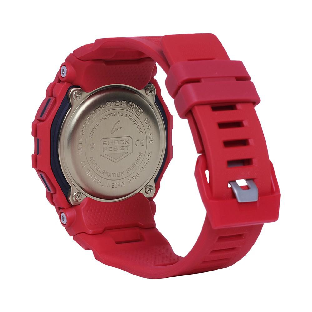 Men's Digital Red Resin Strap Watch 46mm商品第2张图片规格展示