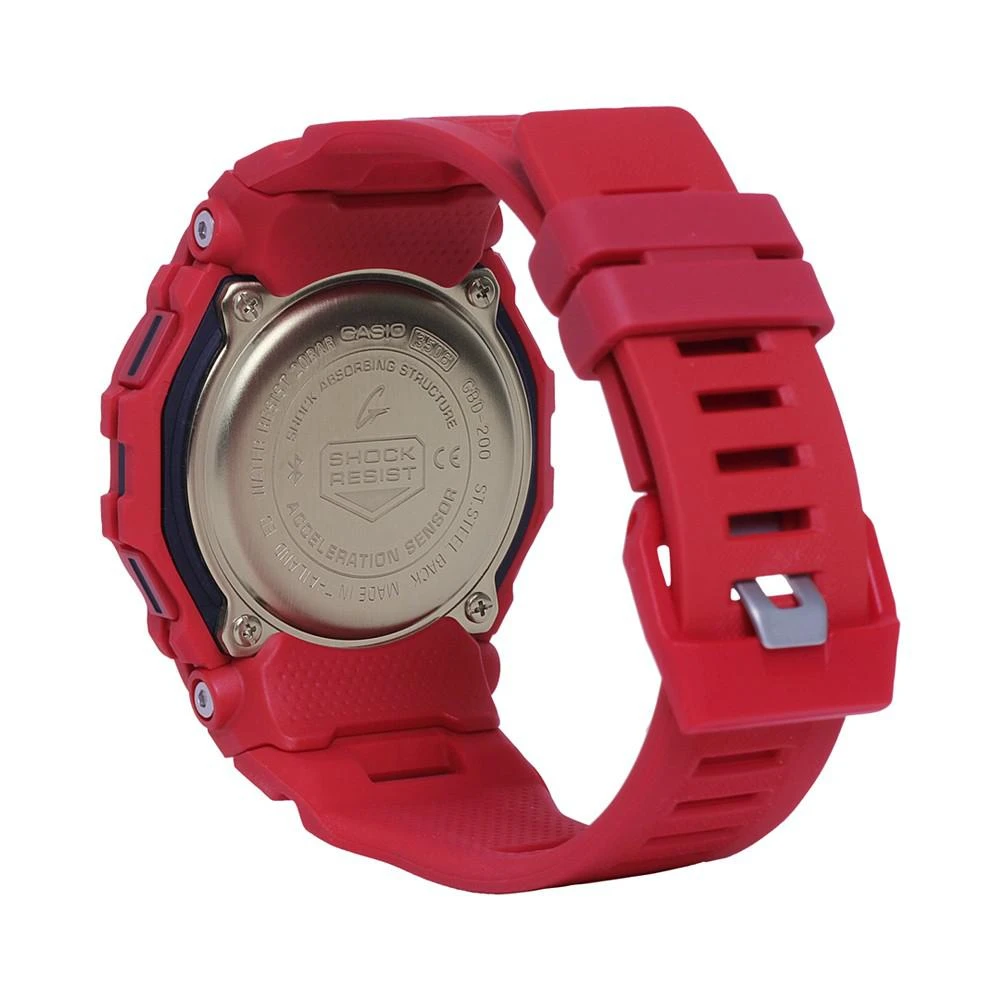 商品G-Shock|Men's Digital Red Resin Strap Watch 46mm,价格¥1121,第2张图片详细描述