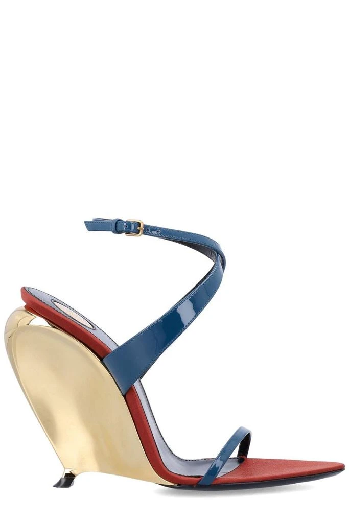 商品Yves Saint Laurent|Saint Laurent Tallulah Wedge Sandals,价格¥7073,第1张图片
