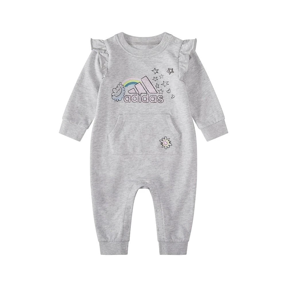 商品Adidas|Baby Girls Long Sleeves Graphic Ruffle Coverall,价格¥201,第1张图片