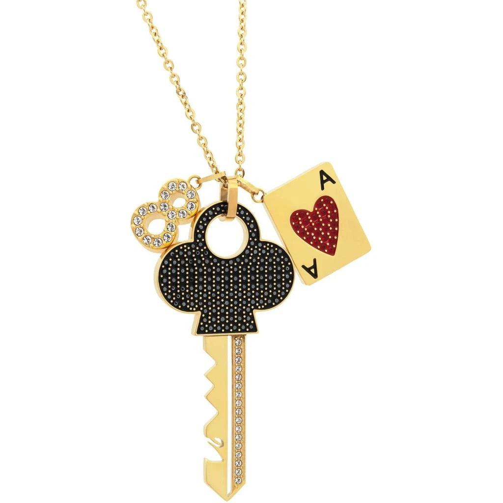 商品Swarovski|Swarovski Women's Pendant Necklace - Optimal 23K Yellow Gold Crystal Key | 5455025,价格¥645,第1张图片