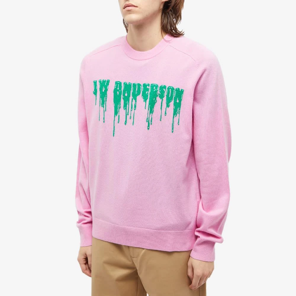 商品JW Anderson|JW Anderson Slime Logo Crewneck Knit,价格¥1399,第2张图片详细描述