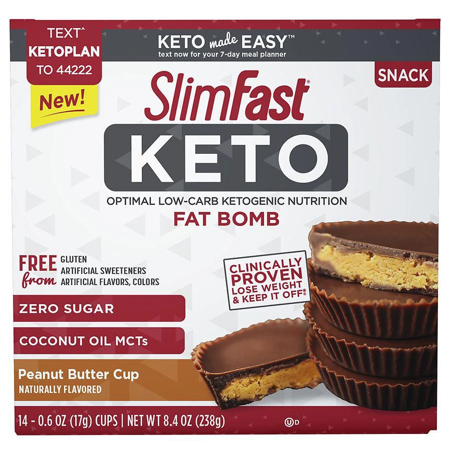 商品SlimFast|SlimFast Keto 花生酱点心,价格¥137,第1张图片