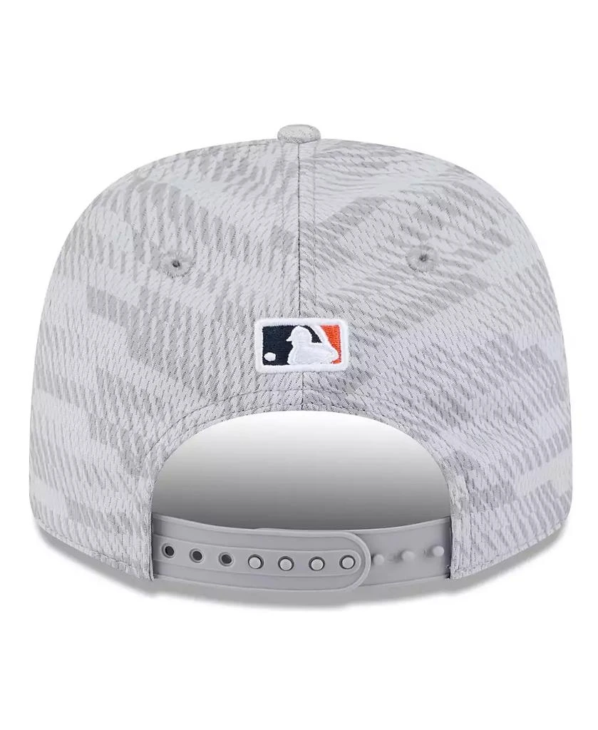 商品New Era|Men's Gray Houston Astros 2025 MLB Clubhouse 9SEVENTY Stretch-Snap Hat,价格¥336,第2张图片详细描述