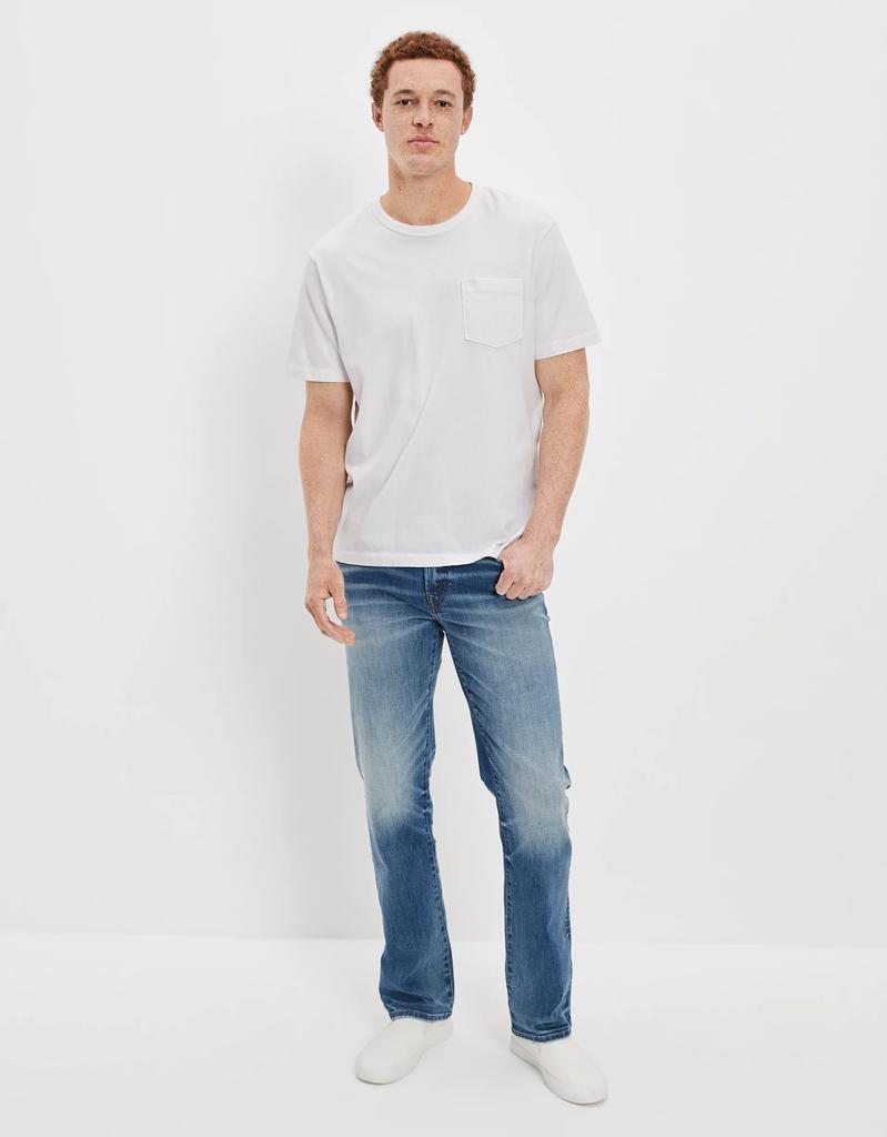 商品AE|AE AirFlex+ Distressed Original Bootcut Jean,价格¥319,第1张图片