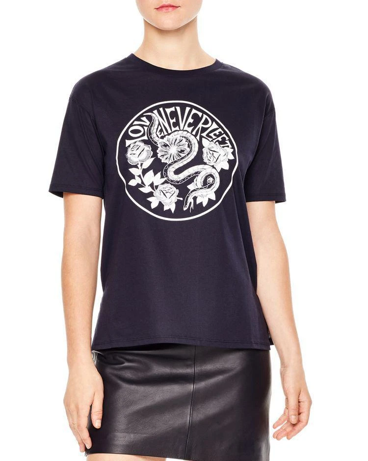 商品Sandro|Izar "Love Never Left" Graphic Tee,价格¥355,第1张图片
