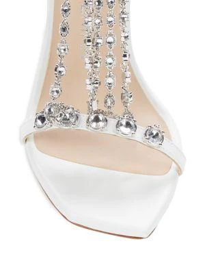 商品Stuart Weitzman|Embellished Leather Sandals,价格¥1578,第5张图片详细描述