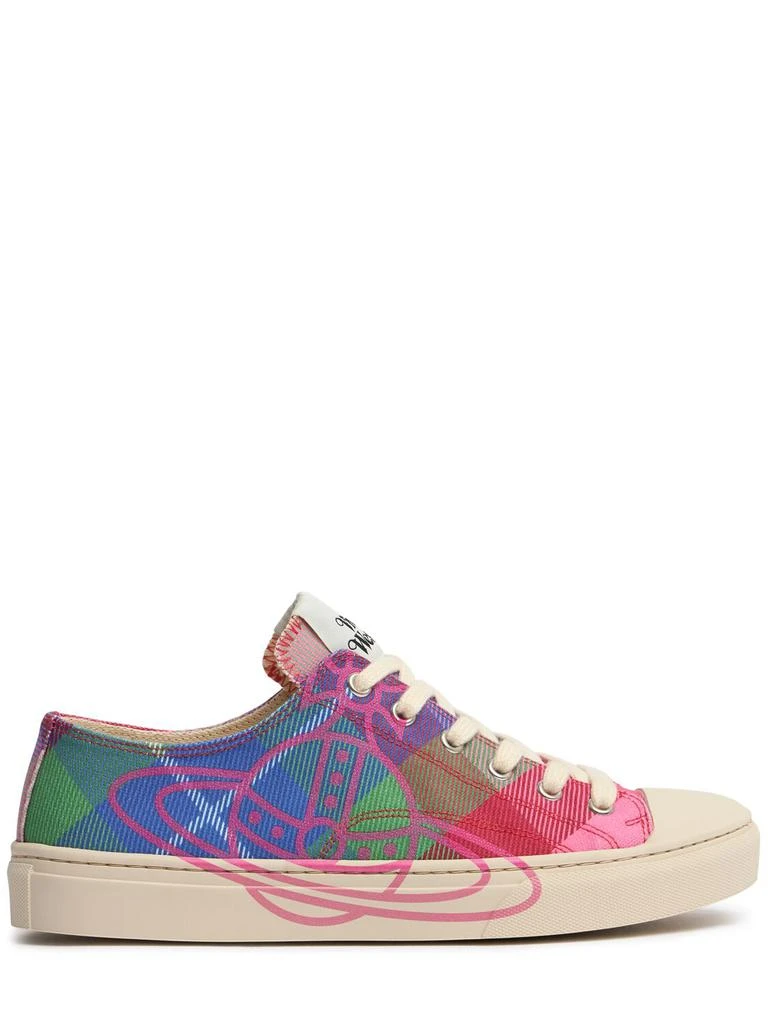 商品Vivienne Westwood|10mm Plimsoll Canvas Low Top Sneakers,价格¥1103,第1张图片