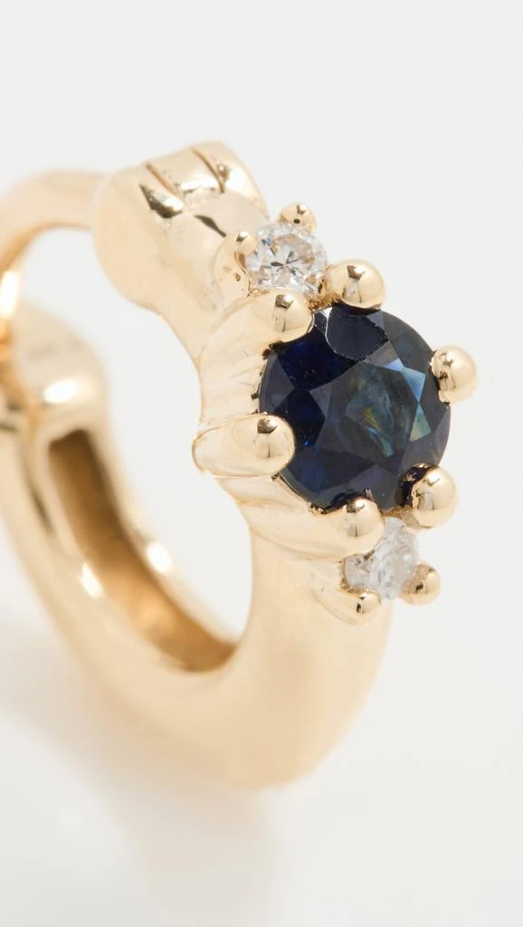 商品Adina Reyter|Adina Reyter Sapphire + Diamond Trio Huggie Hoops,价格¥5850,第4张图片详细描述