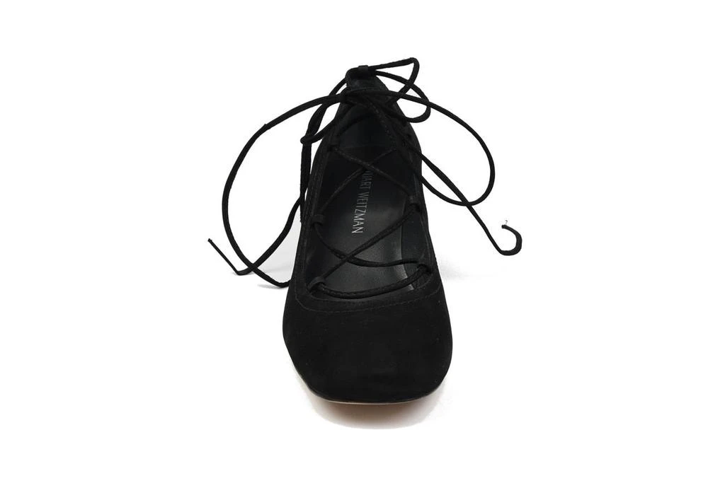 商品Stuart Weitzman|Stuart Weitzman Black Cordon Lace up Mid 50,价格¥1884,第3张图片详细描述