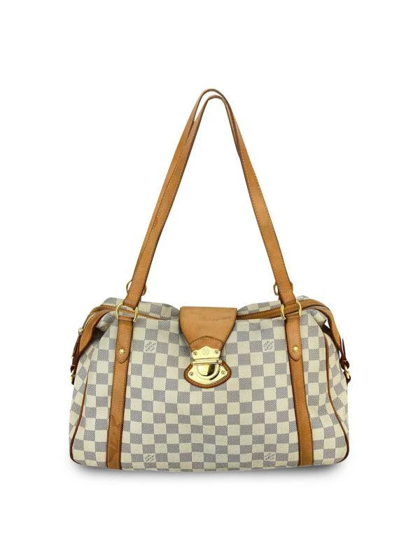 商品[二手商品] Louis Vuitton|X Louis Vuitton Stresa Pm Shoulder Hand Bag Damier Azur Canvas N42220,价格¥9819,第1张图片