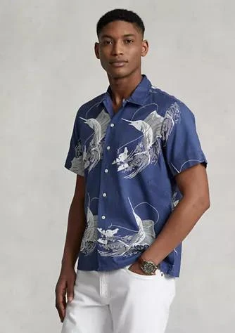 商品Ralph Lauren|Ralph Lauren Classic Fit Print Camp Shirt,价格¥417,第1张图片