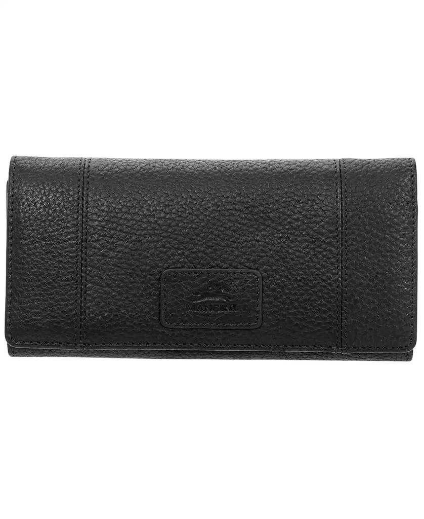 商品Mancini Leather Goods|Women's Pebbled Collection RFID Secure Trifold Wallet,价格¥520,第1张图片