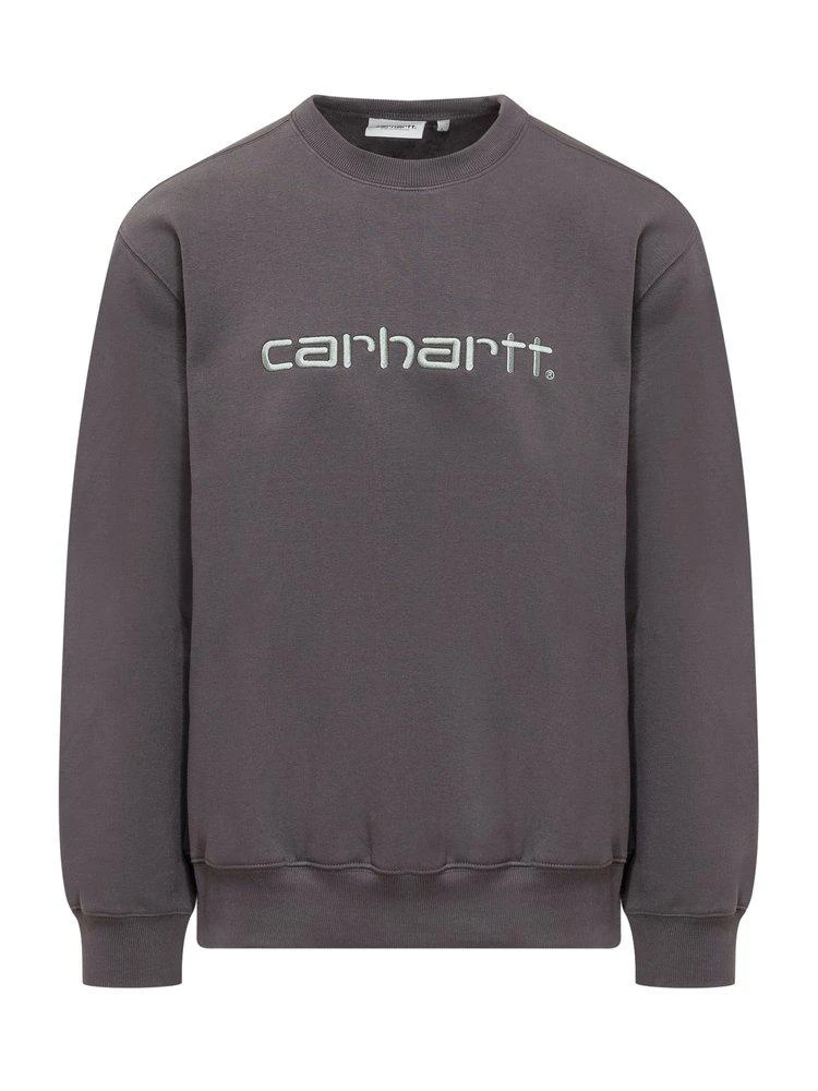 商品Carhartt|Carhartt WIP Logo Embroidered Long-Sleeved Sweatshirt,价格¥601,第1张图片