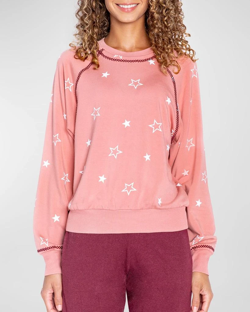 商品PJ Salvage|Embroidered Star-Print Sweatshirt,价格¥197,第1张图片