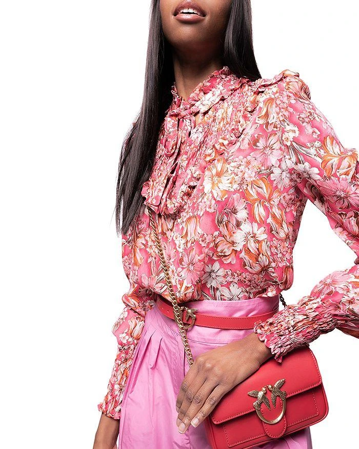 商品PINKO|Floral Print Tie Neck Blouse,价格¥774,第1张图片