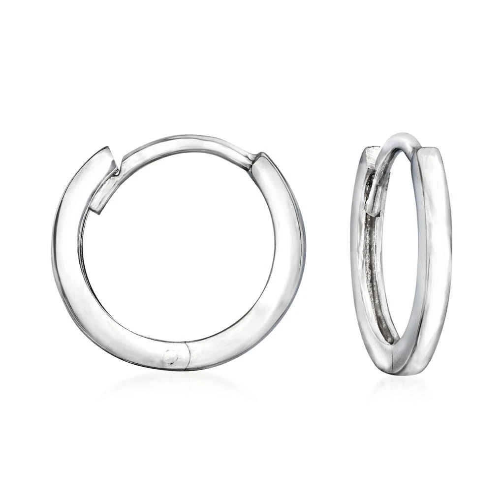 商品Ross-Simons|14kt White Gold Huggie Hoop Earrings,价格¥981,第1张图片