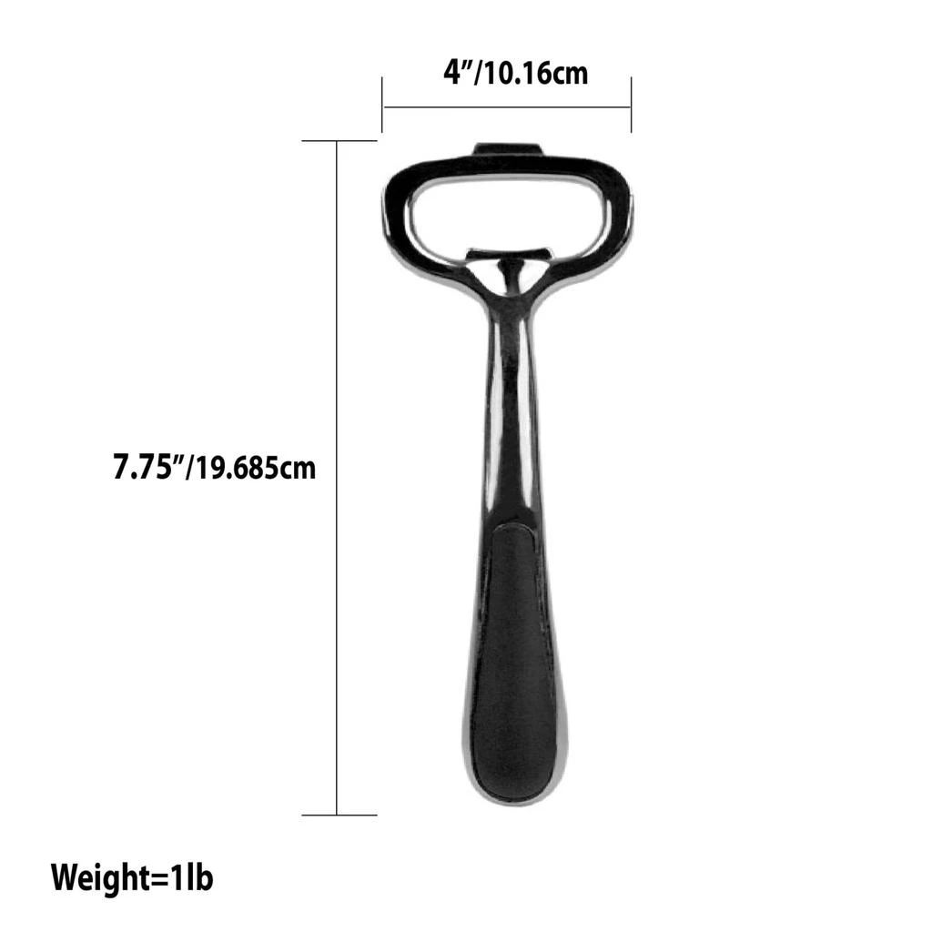 商品Home Basics|Home Basics Nova Collection Zinc Bottle Opener, Silver,价格¥107,第3张图片详细描述