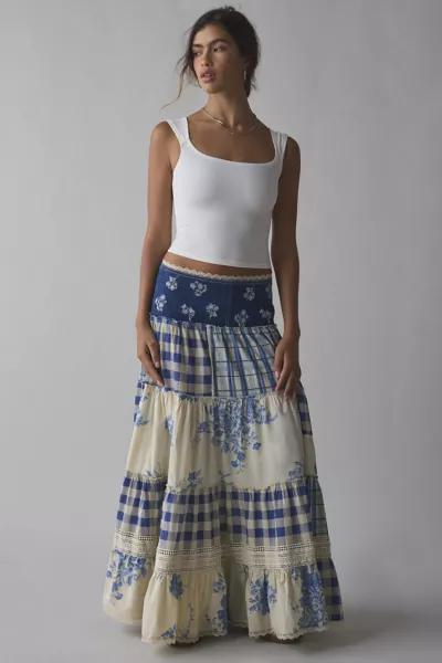 Kimchi Blue Kimchi Blue Amelia Crafted Patchwork Lace Trim Maxi