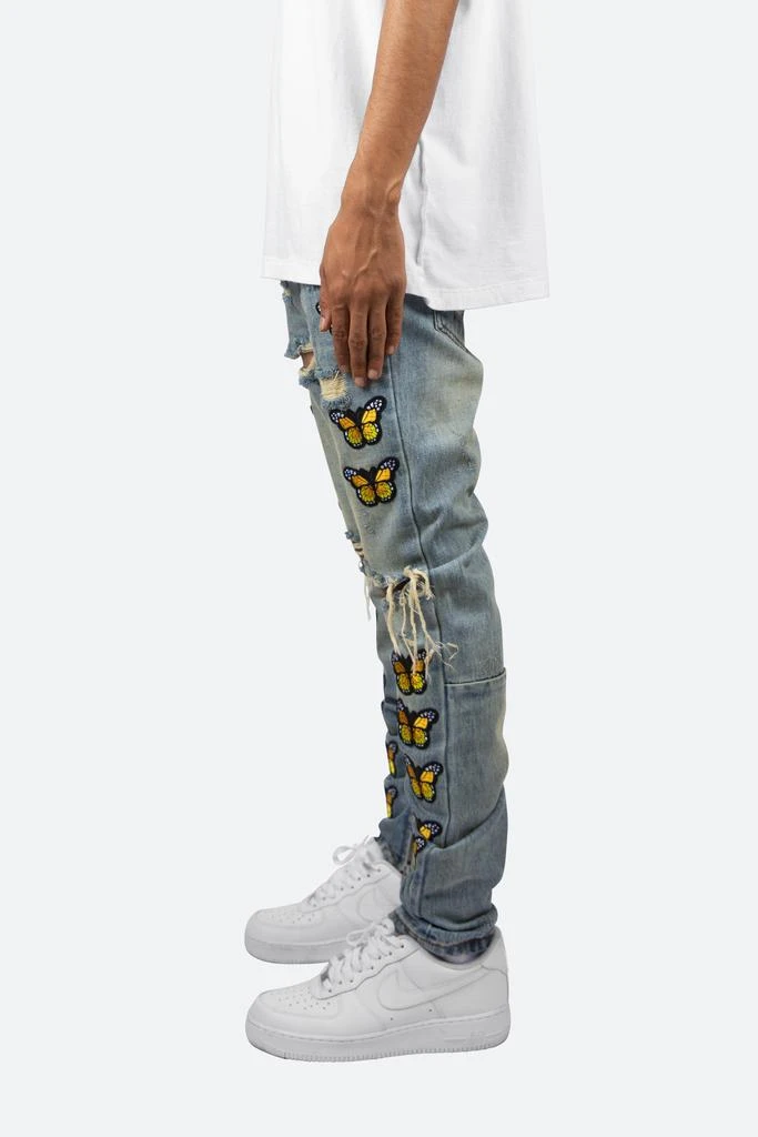 商品MNML|M188 Butterfly Slim Denim - Blue,价格¥325,第3张图片详细描述