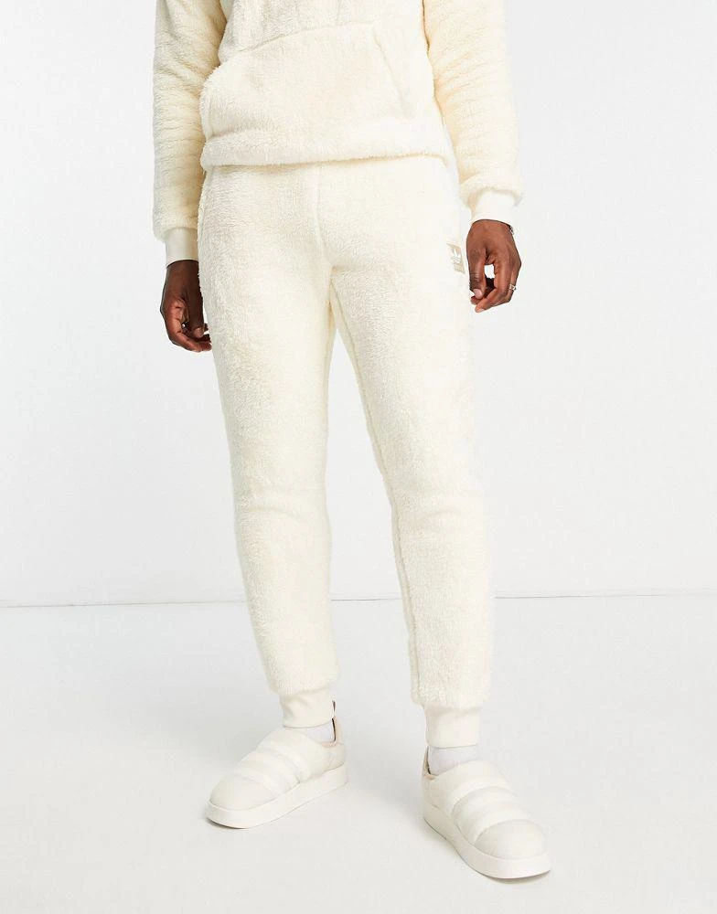 商品Adidas|adidas originals Essentials+ fluffy joggers in wonder white,价格¥356,第1张图片