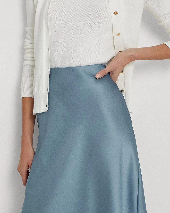商品Ralph Lauren|Satin Midi Slip Skirt,价格¥552,第5张图片详细描述
