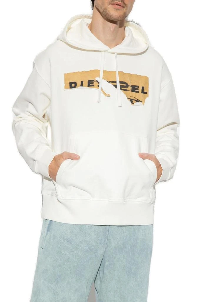 商品Diesel|Diesel S-Macs Logo Printed Hoodie,价格¥734,第2张图片详细描述