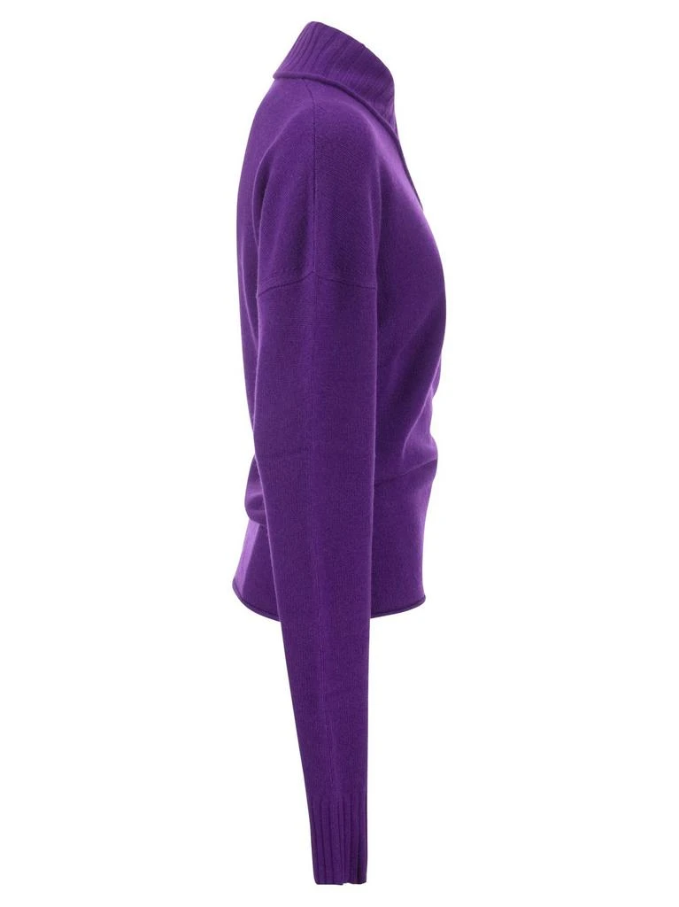 商品Max Mara|Sportmax V-Neck Long Sleeved Jumper,价格¥2897,第3张图片详细描述